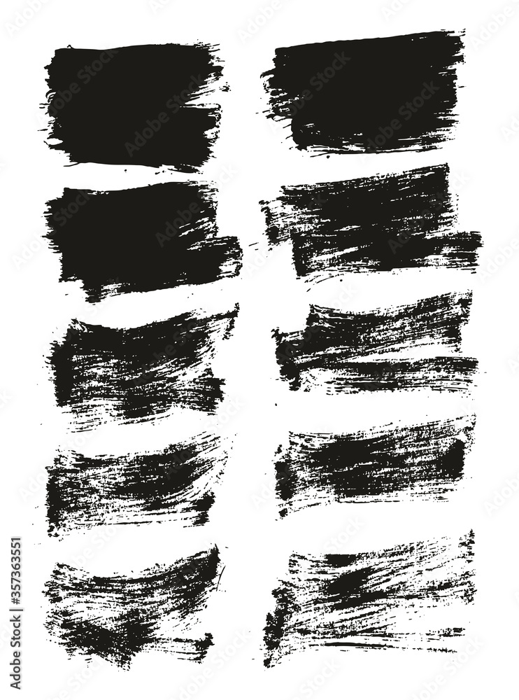 Flat Paint Brush Thin Short Background High Detail Abstract Vector Background Set Flat Paint Brush Thin Short Background High Detail Abstract Vector Background Set