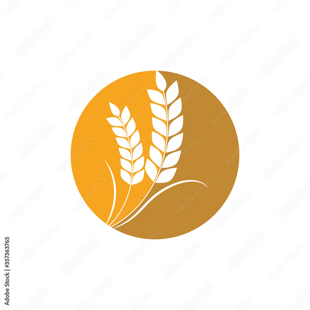Agriculture wheat Template vector icon design Agriculture wheat Template vector icon design