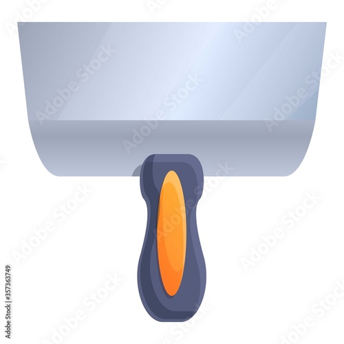 Putty knife equipment icon. Cartoon of putty knife equipment vector icon for web design isolated on white background