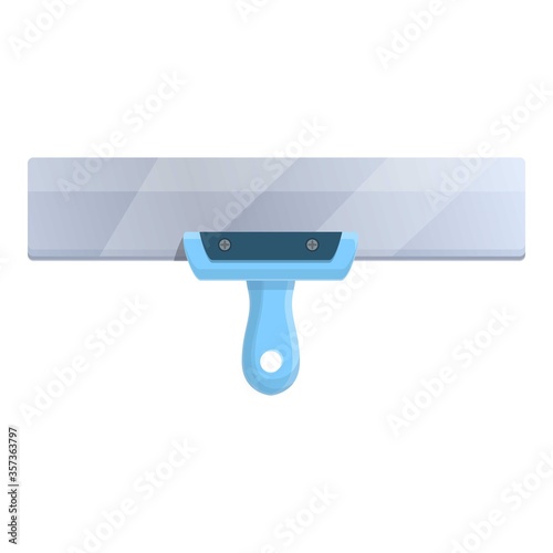 Wall putty knife icon. Cartoon of wall putty knife vector icon for web design isolated on white background