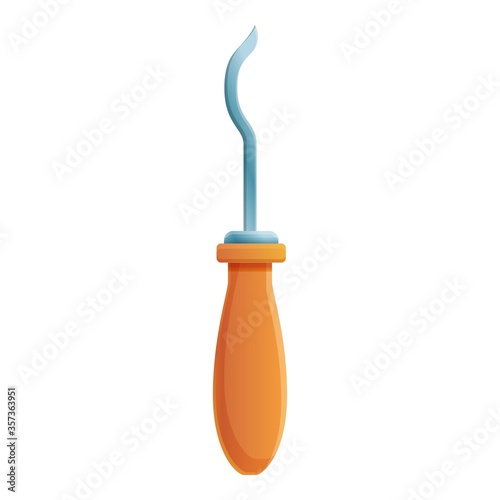 Chisel icon. Cartoon of chisel vector icon for web design isolated on white background