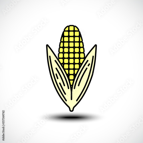 Corn icon. Vector illustrat...