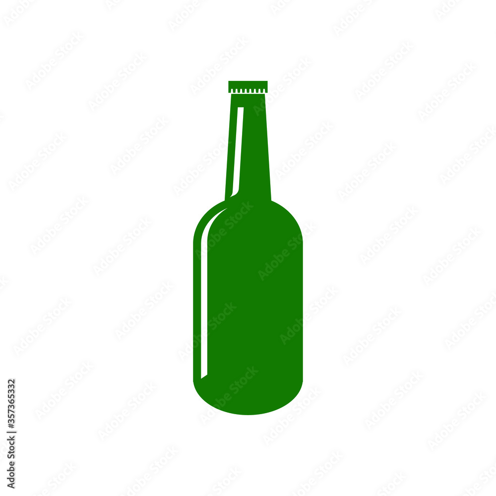 bottle icon vector isolated white bottle icon vector isolated white