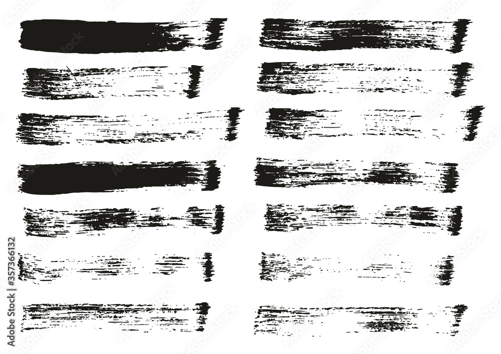 Flat Paint Brush Thin Straight Lines High Detail Abstract Vector Background Set Flat Paint Brush Thin Straight Lines High Detail Abstract Vector Background Set
