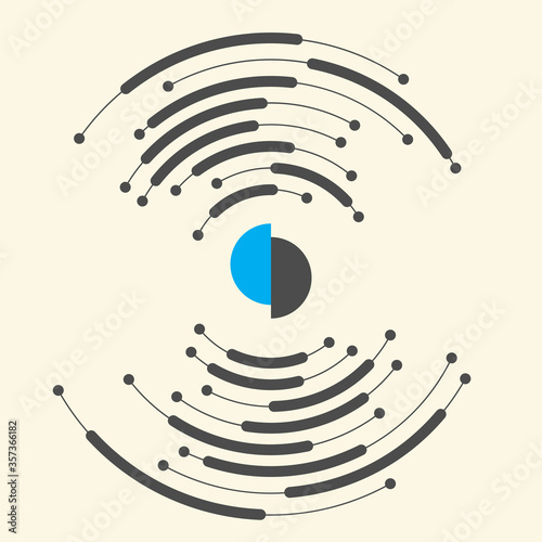Futuristic Circular Logo. A...