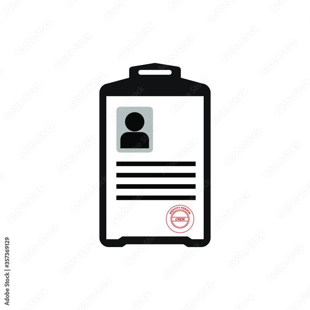 id card icon vector isolated white id card icon vector isolated white