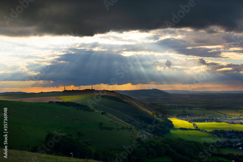 Awesome Cloudscape and Sunset photographed at The Dyke in Sussex, UK. 