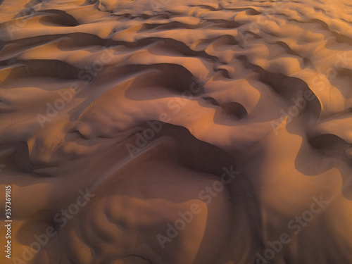 Fototapeta Naklejka Na Ścianę i Meble -  Close up of pattern on sand dunes