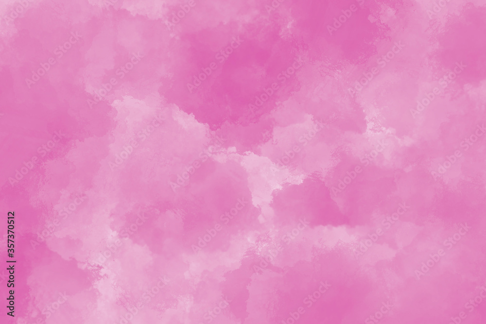 Fototapeta premium Abstract pink watercolor background texture on white paper background.