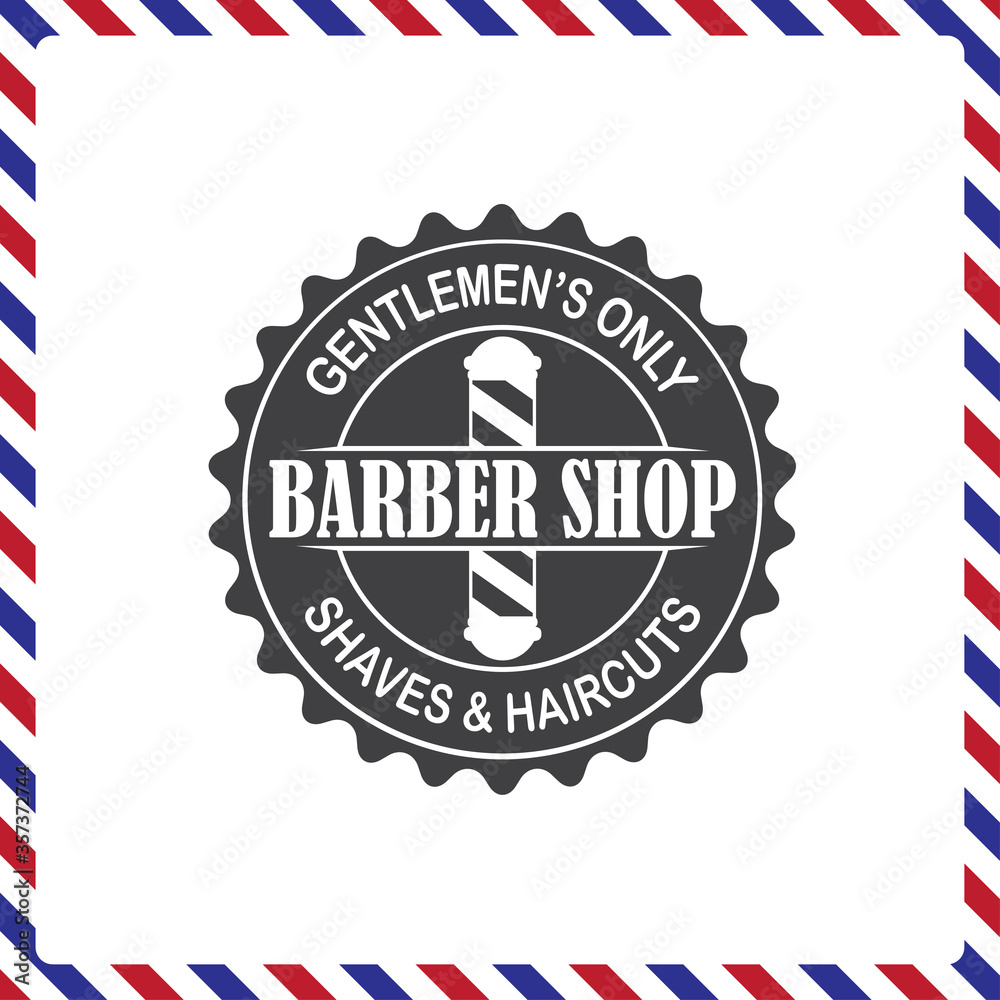 Barbershop banner, label, logo