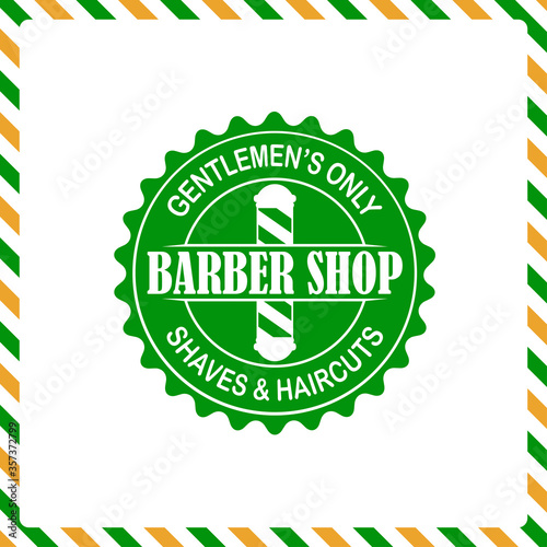 Barbershop banner, label, logo