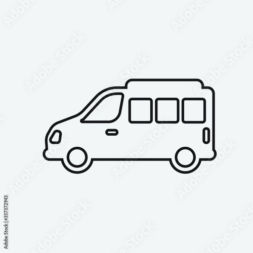 Car vector icon illustration sign for web and designing