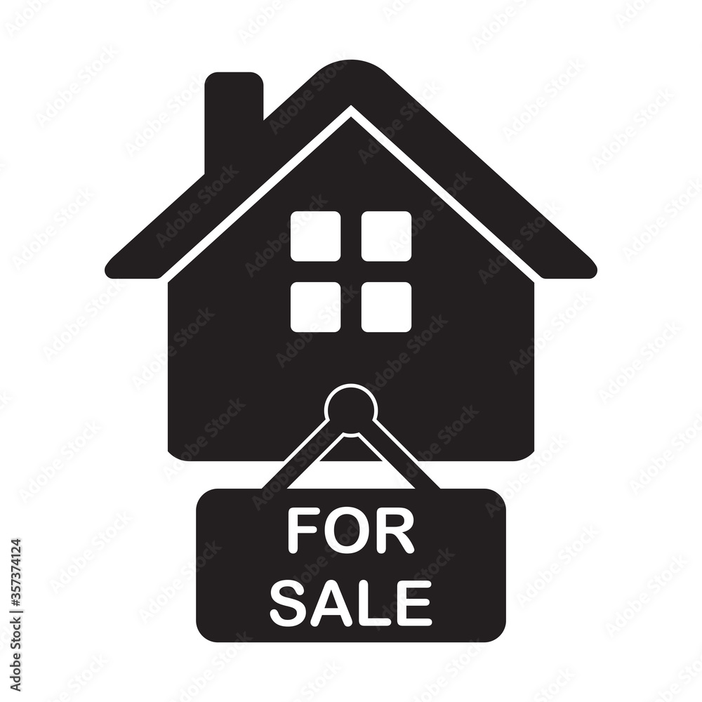 sell house icon, real estate icon vector sell house icon, real estate icon vector