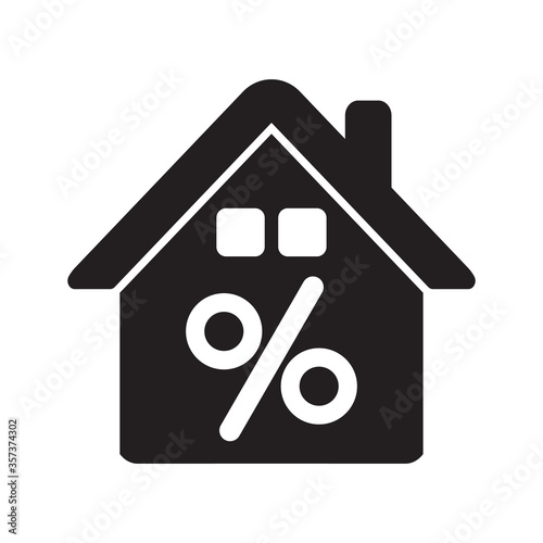 home discount icon, real estate icon vector