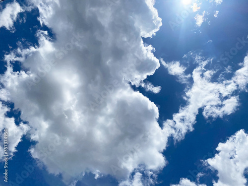 Landscape image, Sky blue background and nobody, Natural beautiful clouds.