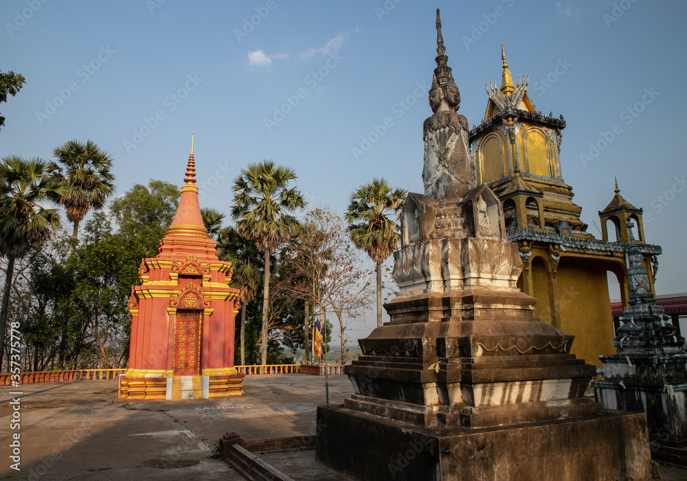 Wat Hanchey, a Buddhist temple near Kampong Cham city, Cambodia