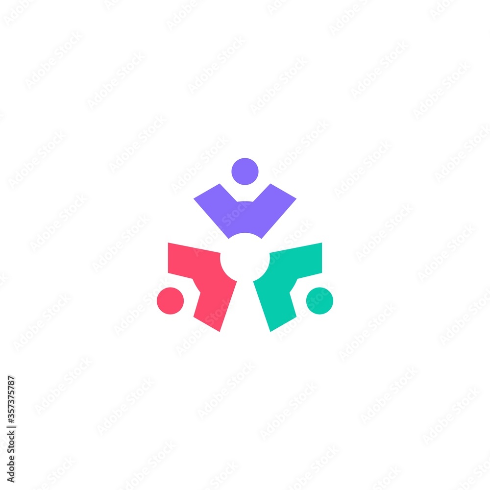 people gear cog cogs logo vector icon illustration