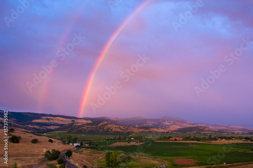 Rainbow in Southern Oregon near Ashland, Oregon