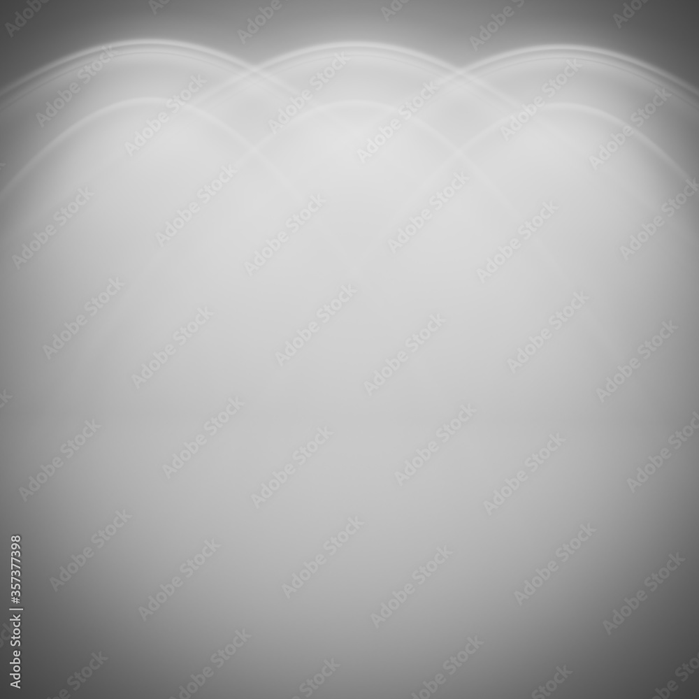White stage backdrop with ies spotlight on white background and Vignett for product display stand or used in other designs 3d rendering. 3d illustration Luxury template minimal style concept.