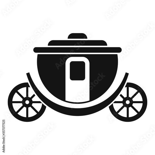 Brougham icon. Simple illustration of brougham vector icon for web design isolated on white background