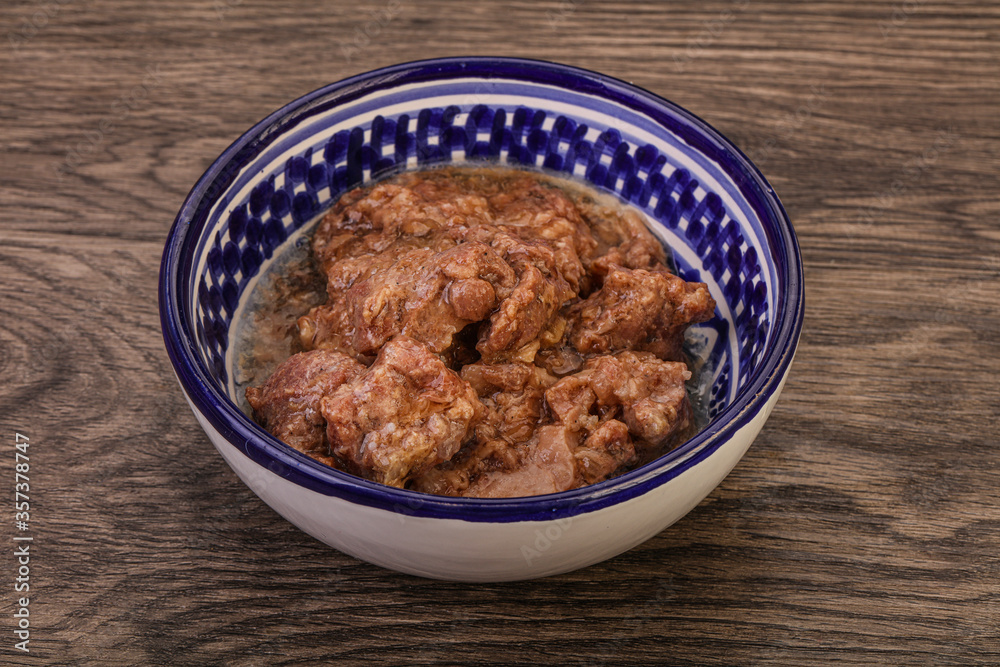 Gurmet venison stew with spices