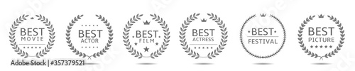 Best movie badge set