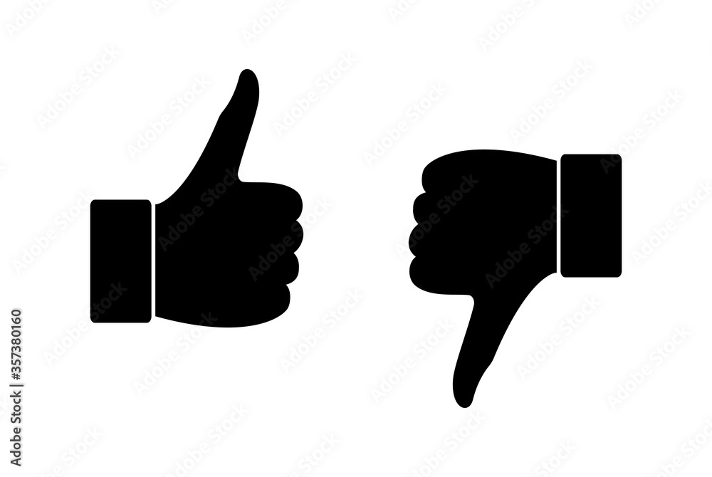 Thumb up and thumb down icon. Like dislike Thumb up and thumb down icon. Like dislike