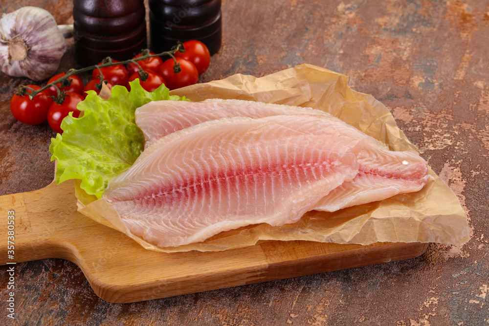 Raw tilapia fish Raw tilapia fish