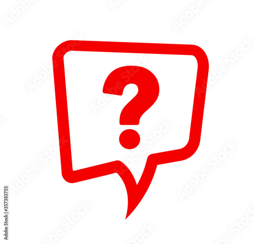 red question mark
