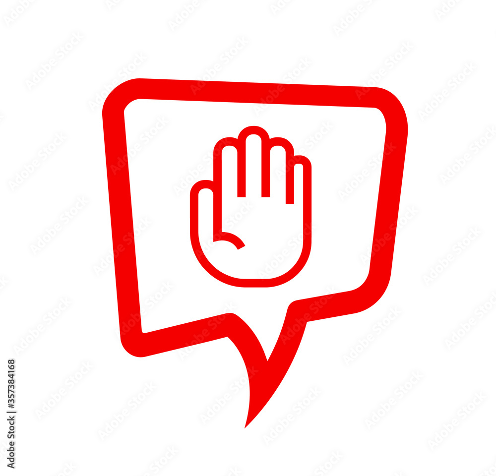 Obraz premium stop hand sign