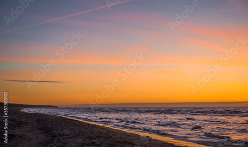  A beautiful moment of sunset in Latvia by the Baltic Sea