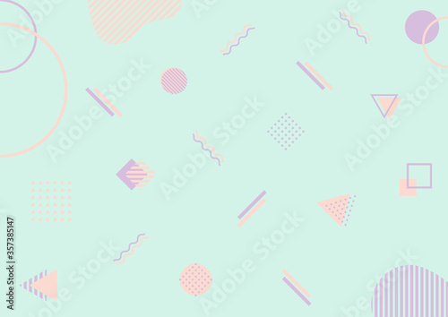 幾何学模様　背景素材　イラスト