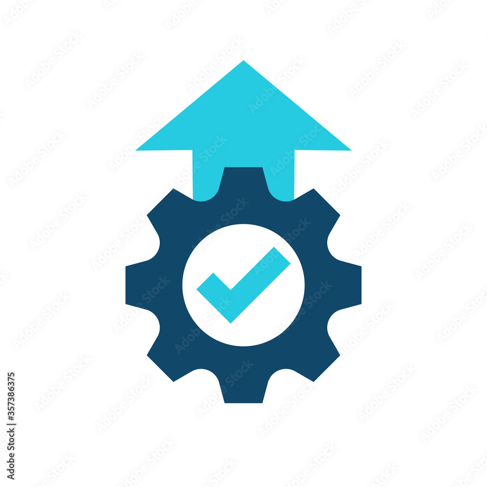 Productivity Growth Vector Icon Productivity Growth Vector Icon