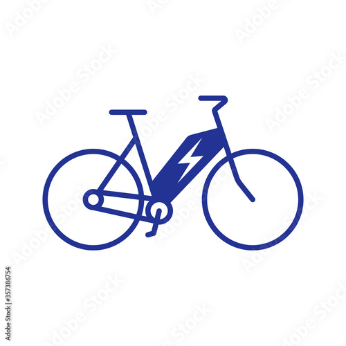 Electric Bike, Electro Bicycle Icon