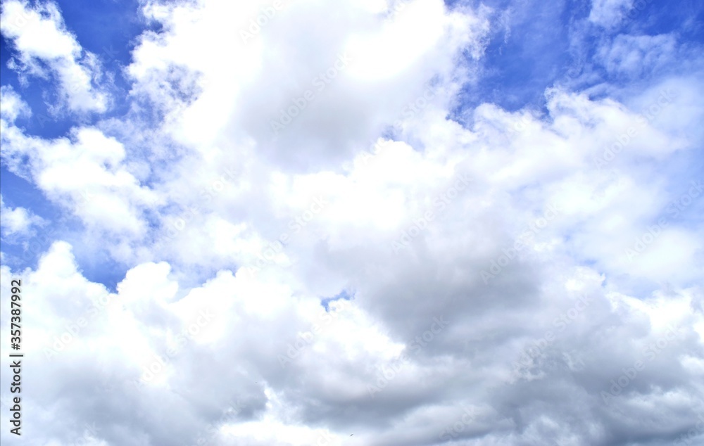 Obraz premium blue sky with clouds.