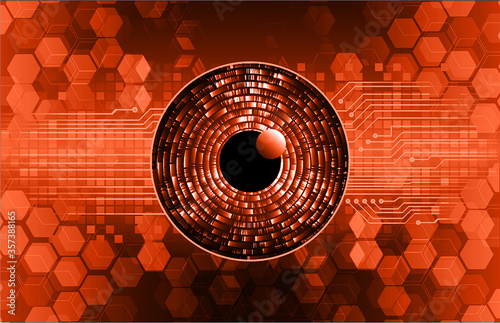 Blue eye cyber circuit future technology concept background