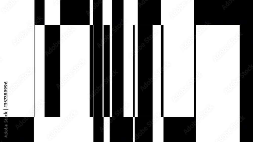 Abstract geometric black and white loop background animation with vertical stripes Abstract geometric black and white loop background animation with vertical stripes