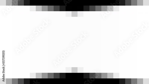 Abstract geometric black and white pixel transition wipes