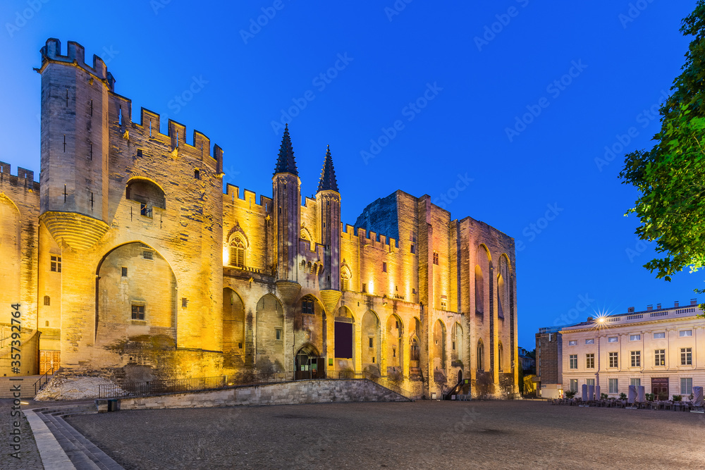 Provence, France. Palace of the Popes in Avignon.
