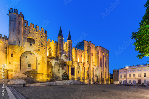 Obraz na płótnie Provence, France. Palace of the Popes in Avignon. w salonie