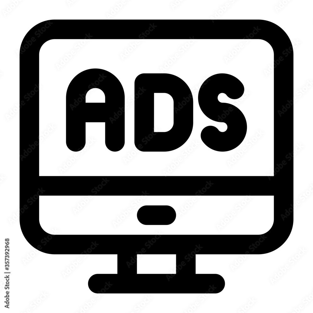 Ads, Advertising, Video Ads and Advertisement Icon Ads, Advertising, Video Ads and Advertisement Icon