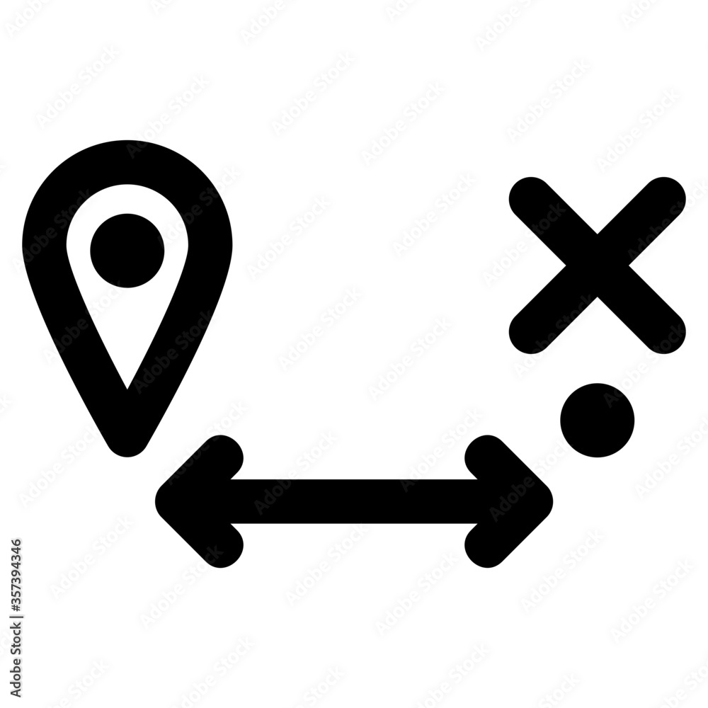 Pin and Direction Icon Pin and Direction Icon