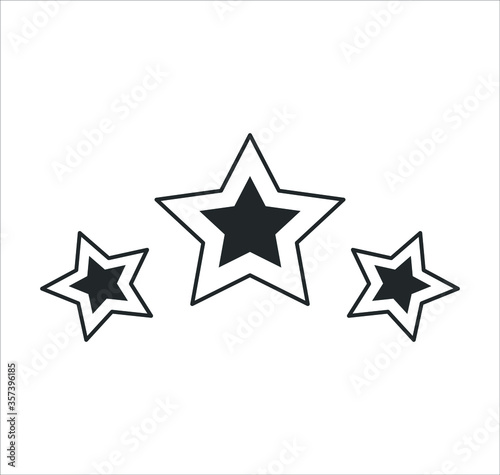 Star vector icon on white background