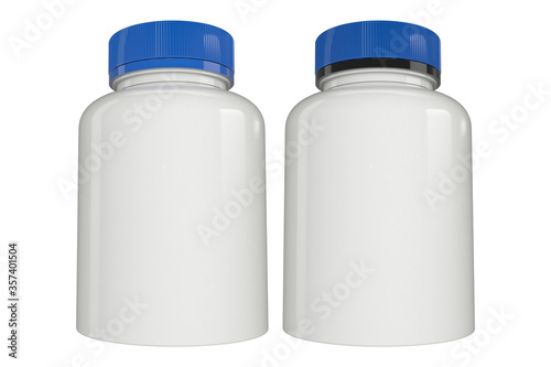 3d Illustration, supplement bottle mock-up