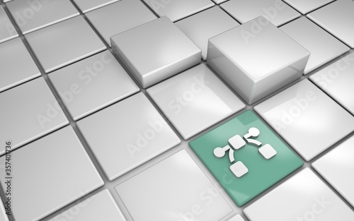 3d render graphic icon