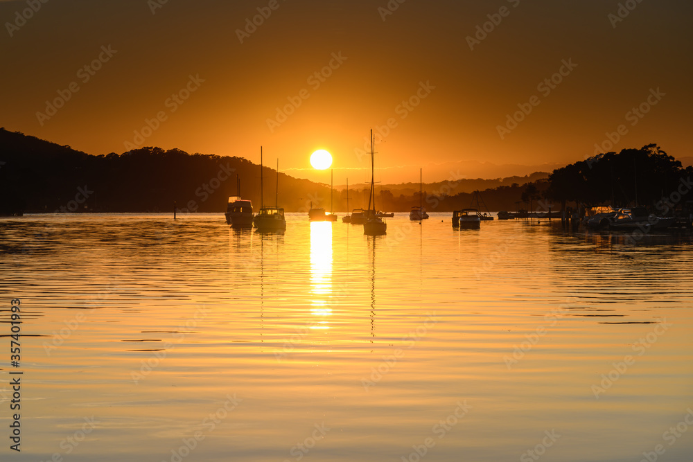 Golden Sunrise over the Bay
