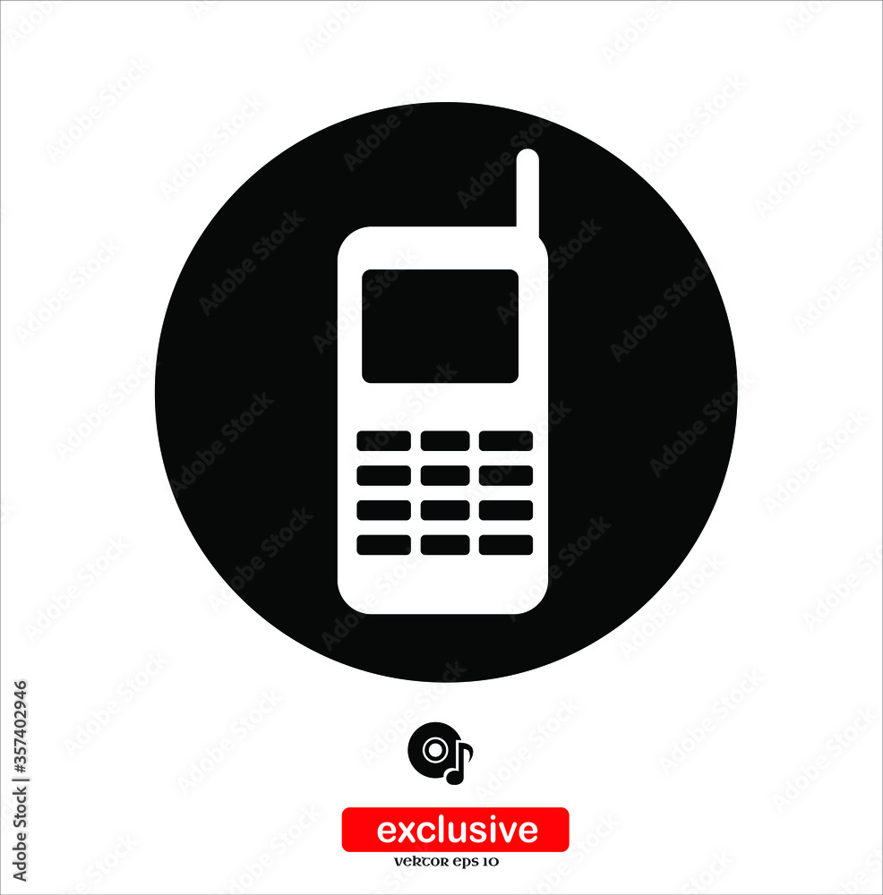 Phone Icon.Flat design style vector illustration for graphic and web design. Phone Icon.Flat design style vector illustration for graphic and web design.