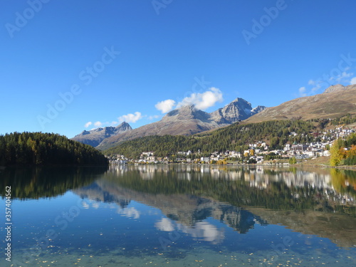 landscape view of St Moritz, Switzerland