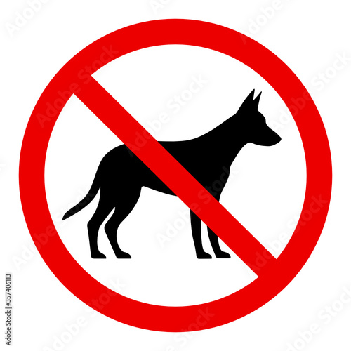 znak zakaz dla psów