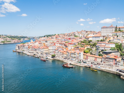 Panoramic view of Old Porto city, Portugal